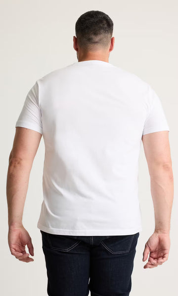 Dressman Men’s T-Shirt Black & White, S, 2XL & 3XL