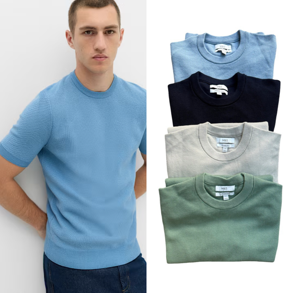 M&S Collection Men’s Short Sleeve Jumper