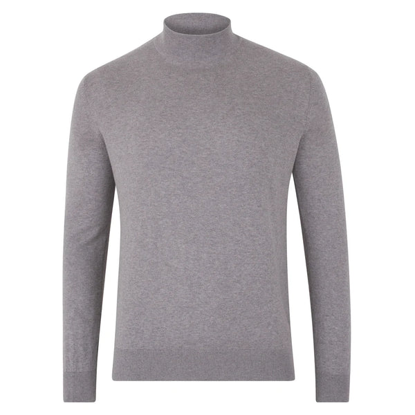 Men’s 100% Merino Wool Grey Turtleneck
