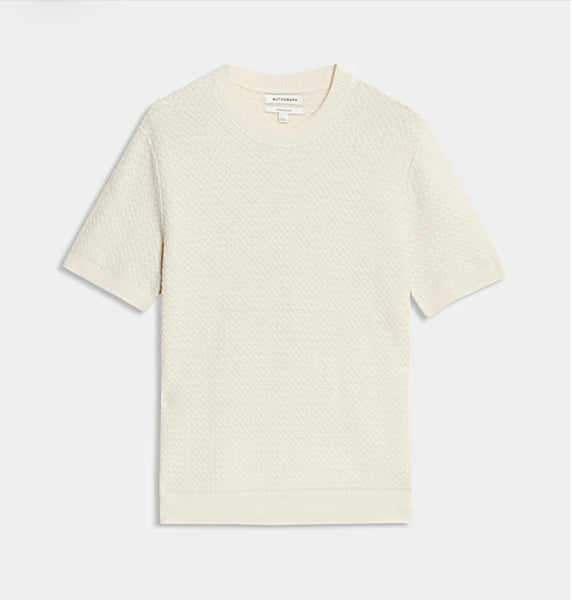 M&S Autograph Men’s Short Sleeve Knitted Jumper