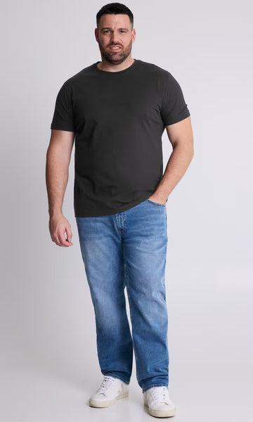 Dressman Men’s T-Shirt Black & White, S, 2XL & 3XL