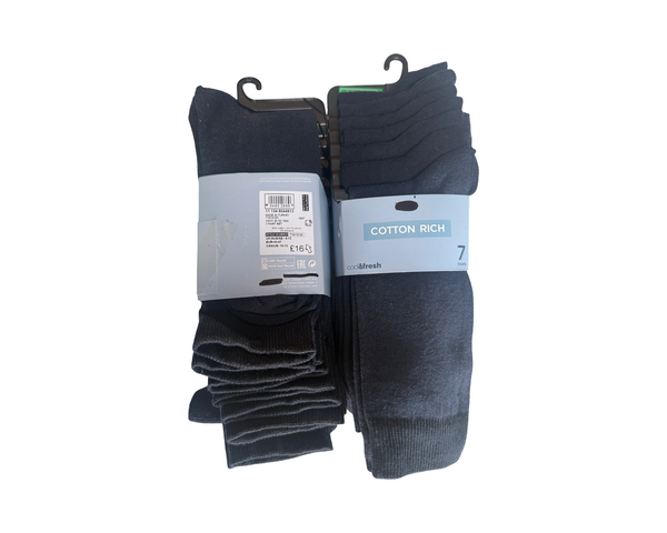 Men’s M&S 7 Pack Socks Navy or Black