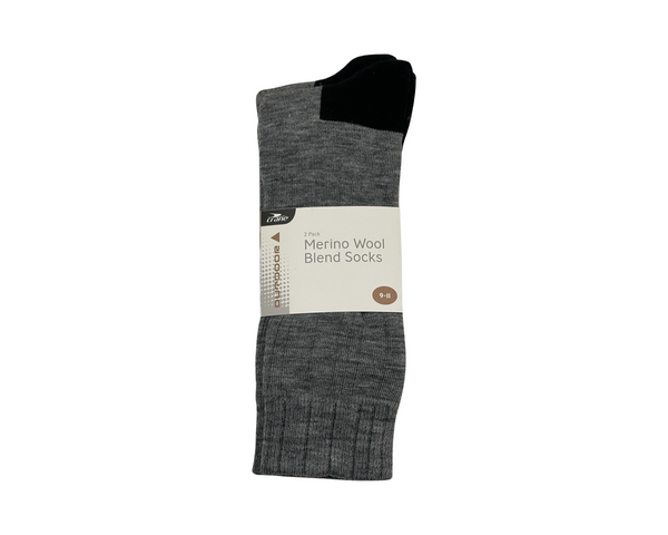 Merino Wool Blend Grey Socks