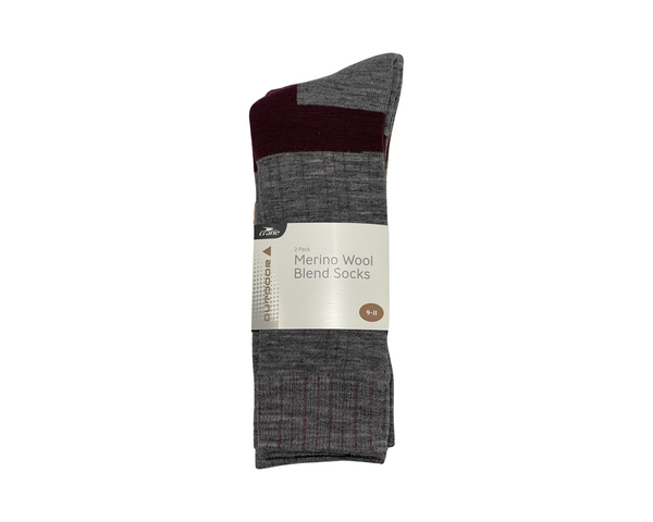 Merino Wool Blend Grey Socks