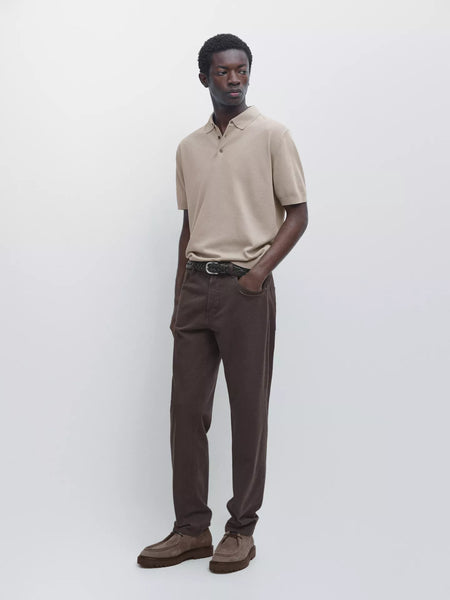 Massimo Dutti Men’s 3 Button Knitted Polo 3 Colours
