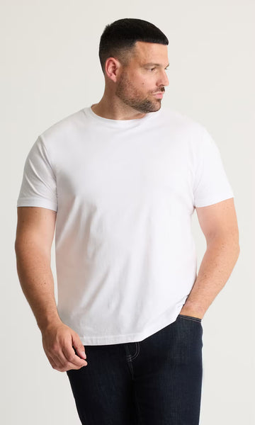 Dressman Men’s T-Shirt Black & White, S, 2XL & 3XL