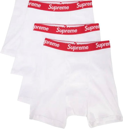 Supreme Men’s White Boxers Pack of 3