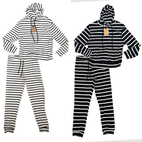 F&F Ladies Striped Loungesuit