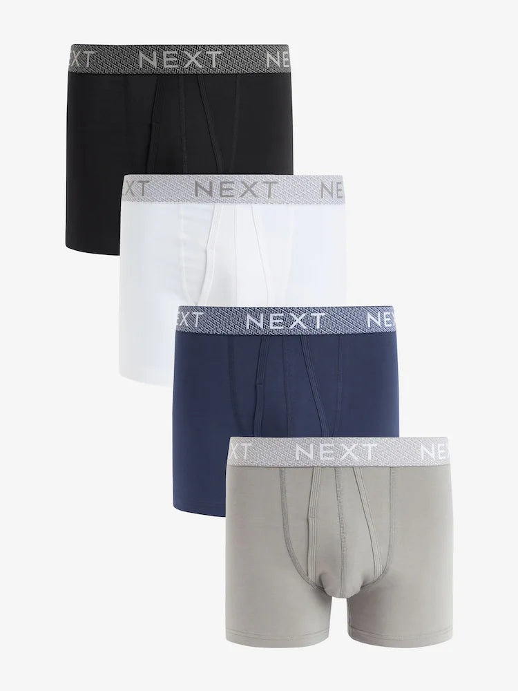 Ex Next Pack of 4 Mens Black Boxers