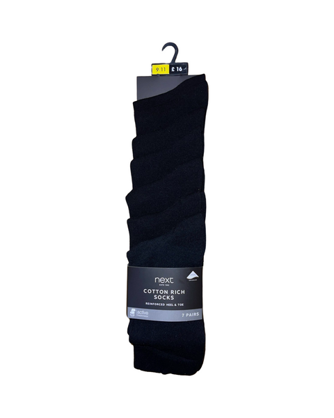 Mens Next Black Socks 7pack Size 9/11 £8 or 2 for £15