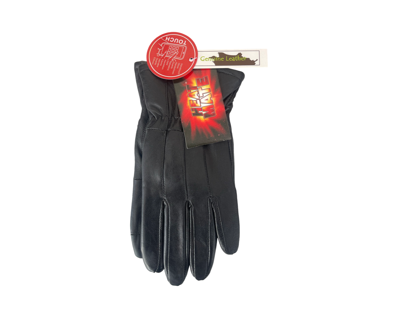 Ladies Black Real Leather Thermal Gloves