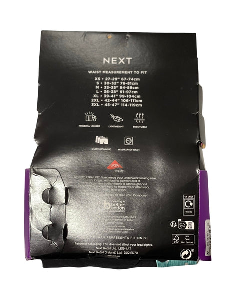 Mens Next Pack of 4 Black Boxers