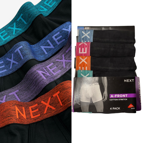 Mens Next Pack of 4 Black Boxers