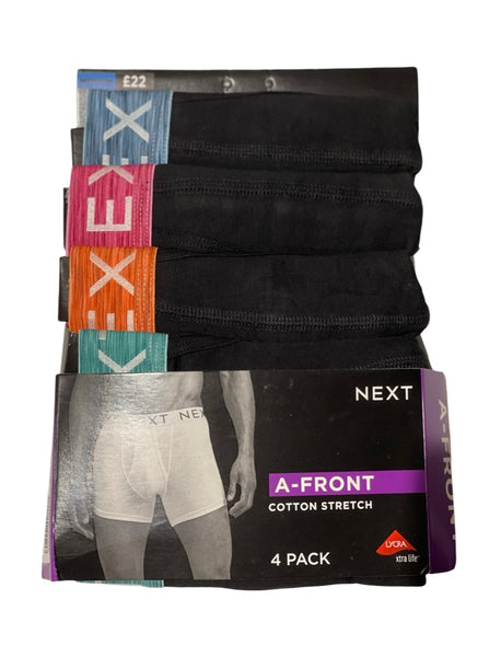 Mens Next Pack of 4 Black Boxers