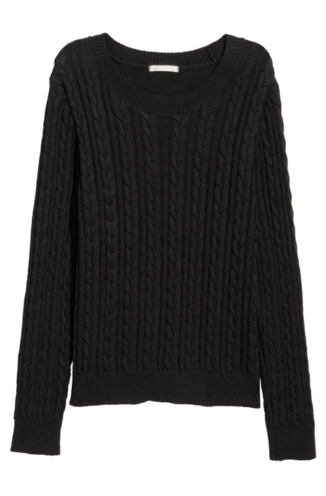 Ladies Ex H&M Cable Knit Jumper