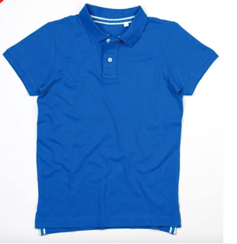 Mens Cobalt Blue 100% Cotton Polo Shirt – Topmarks Outlet