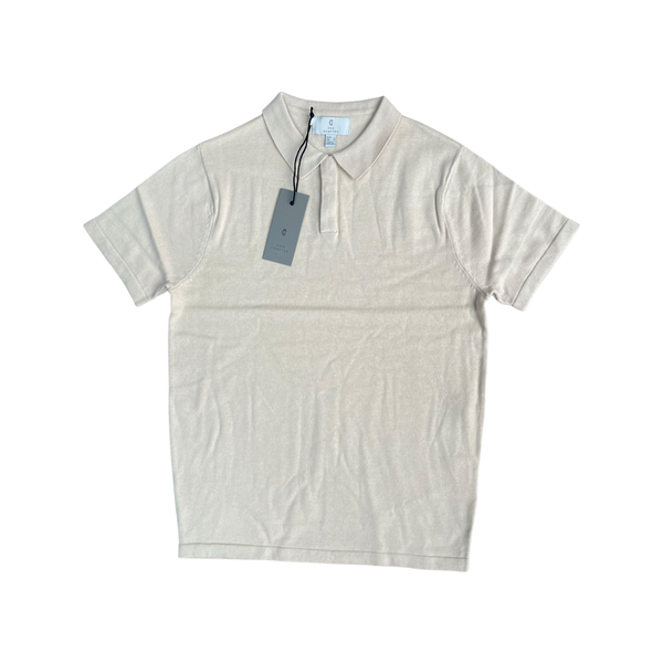 2nd Chapter Mens Knitted Short Sleeve Polo - 2 Colours