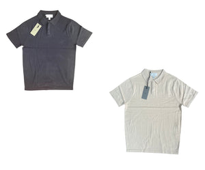 2nd Chapter Mens Knitted Short Sleeve Polo - 2 Colours
