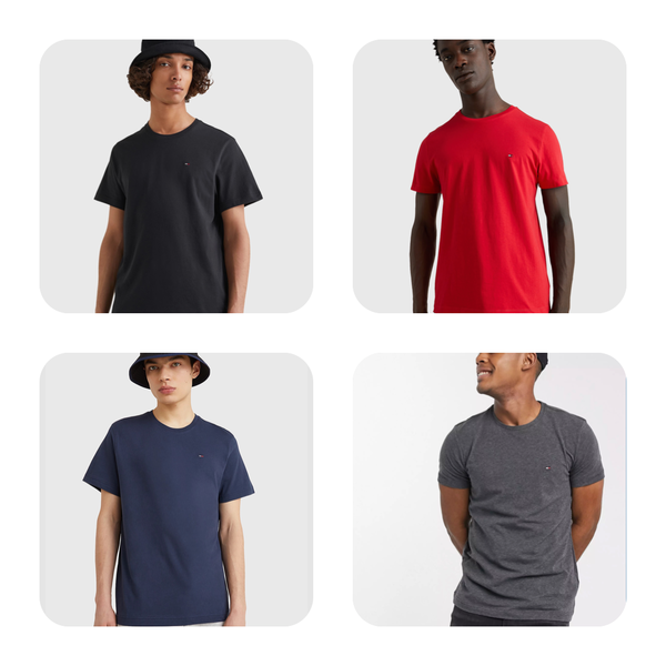 Tommy Hilfiger Mens Regular Fit Crew Neck T-shirts, 4 Colours, S to XL RRP $25