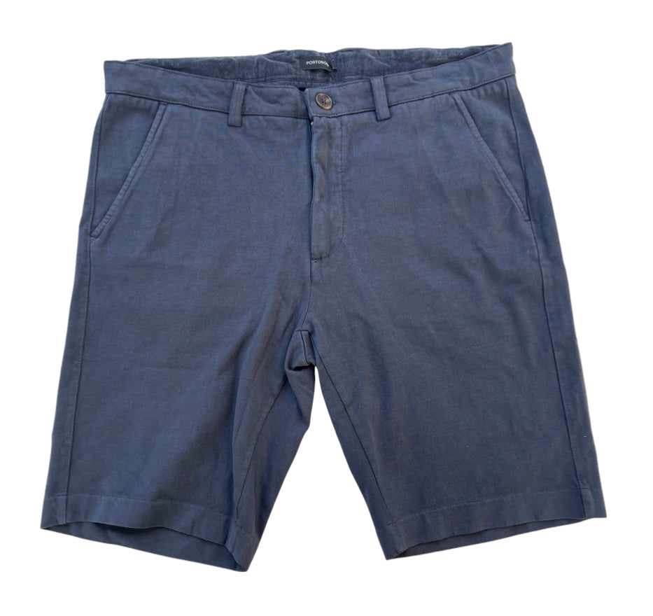 Mens Navy 100% Cotton Stretch Portonova Shorts